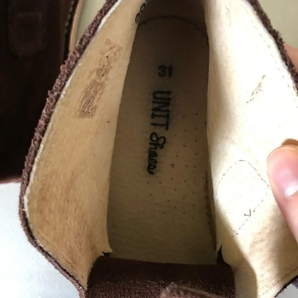 Unit Shoes‎ Brown Suede Booties